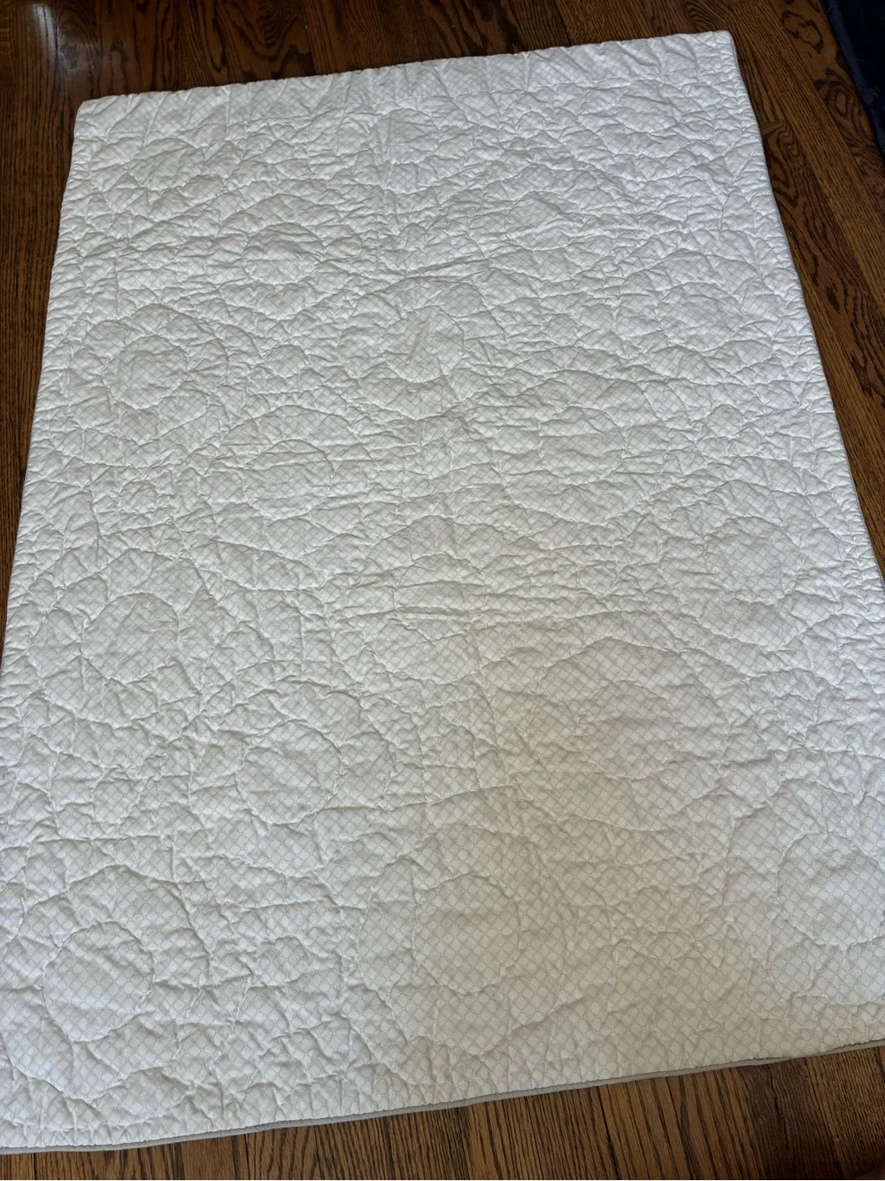 Pottery Barn Genevieve Toddler Quilt Gray Tencel Nursery Kids